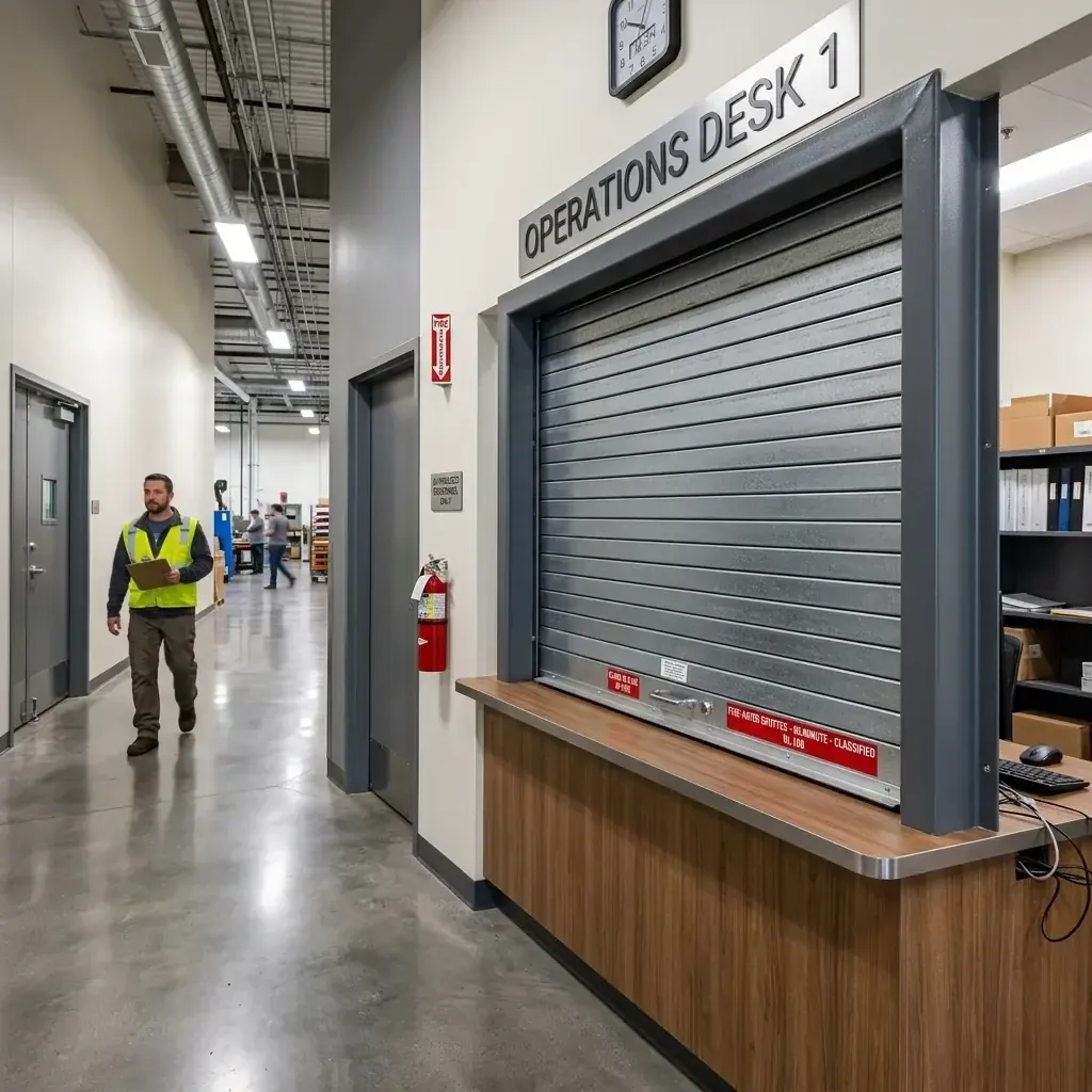 Commercial Fire Rated Counter Shutter