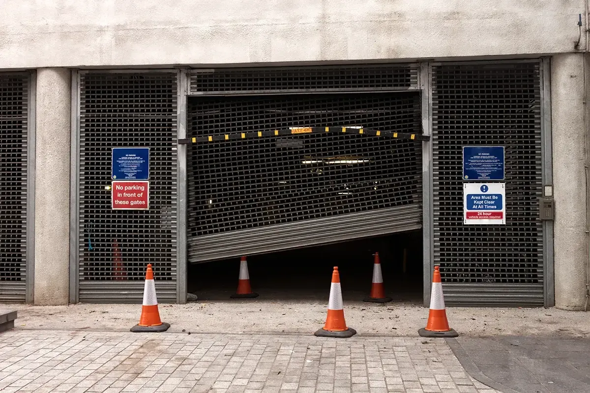 Commercial Overhead Rolling Steel Door Repair
